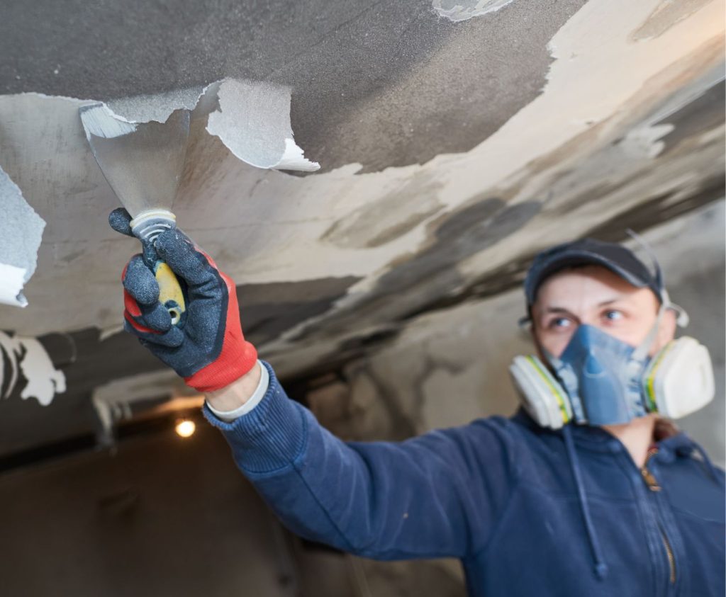 Specialist providing Fire Remediation Services for a home in Santa Ana, CA