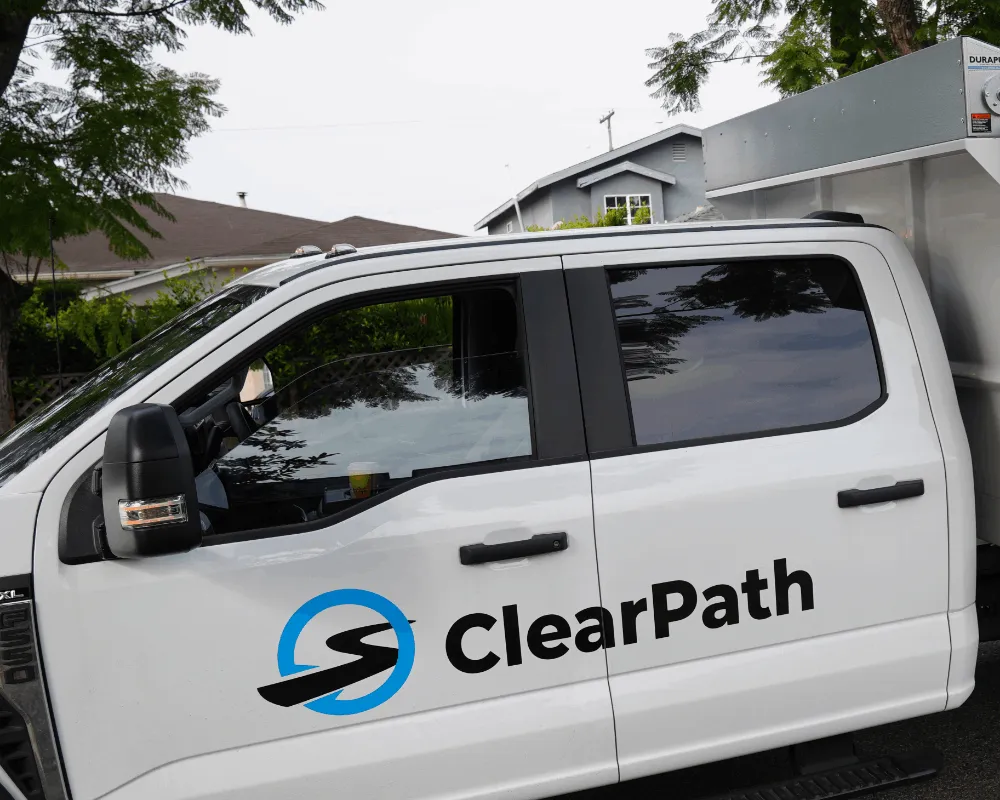 A close up one of ClearPath's vehicles